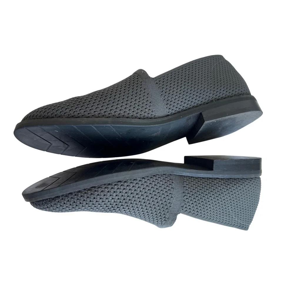 Eileen Fisher Womens Gray Knit Slip On Loafers Flats‎ Shoes Size 8